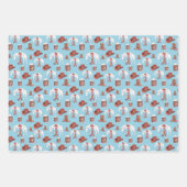 ラッピング紙フラットシートセット3西テーマ ラッピングペーパーシート (正面3)