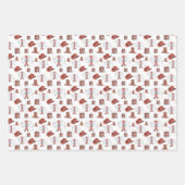 ラッピング紙フラットシートセット3西テーマ ラッピングペーパーシート (正面2)