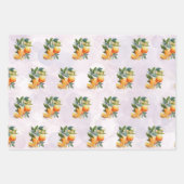 ラッピング紙フラットシートセット3.ギフトラップ。 ラッピングペーパーシート (正面3)