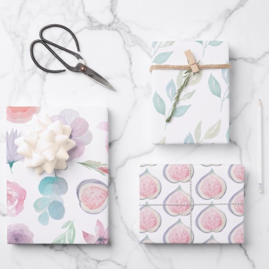 ラッピング紙フラットシートセット3 ラッピングペーパーシート (正面)