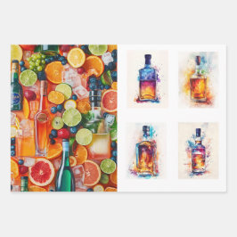 ラッピング紙フラットシートセット3 ラッピングペーパーシート