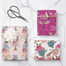 ラッピング紙フラットシートセット3 ラッピングペーパーシート