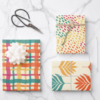 ラッピング紙フラットシートセット3 ラッピングペーパーシート