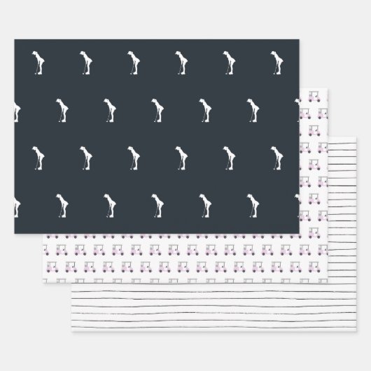 ラッピング紙フラットシートセット3 ラッピングペーパーシート (セット)