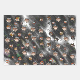 ラッピング紙フラットシートセット3 ラッピングペーパーシート