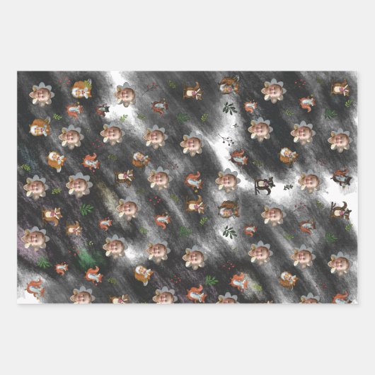 ラッピング紙フラットシートセット3 ラッピングペーパーシート (正面)