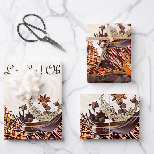 ラッピング紙フラットシートセット3 ラッピングペーパーシート (正面)