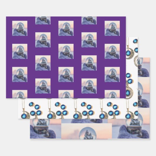 ラッピング紙フラットシートセット3 ラッピングペーパーシート (セット)