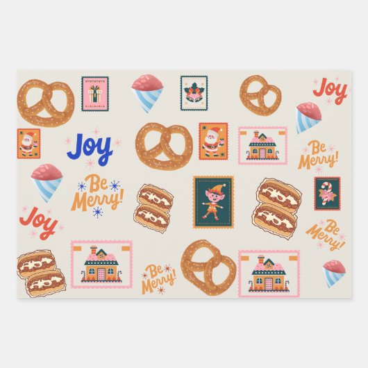 ラッピング紙フラットシートセット3 ラッピングペーパーシート (正面)