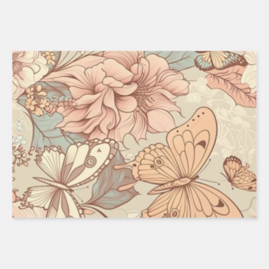 ラッピング紙フラットシートセット3 ラッピングペーパーシート (正面2)