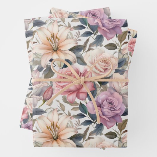 ラッピング紙フラットシートセット3 ラッピングペーパーシート (インサイチュ)