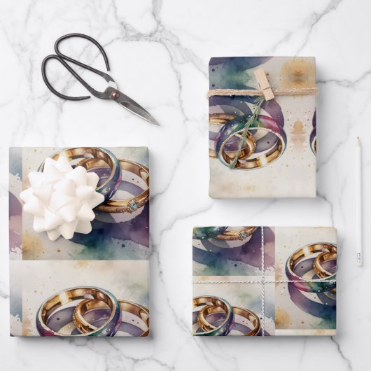 ラッピング紙フラットシートセット3 ラッピングペーパーシート (正面)