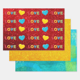 ラッピング紙フラットシートセット3 ラッピングペーパーシート