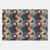 ラッピング紙フラットシートセット3.ワイルド&ストレンジ ラッピングペーパーシート (正面3)