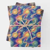 ラッピング紙フラットシートセット3.ワイルド&ストレンジ ラッピングペーパーシート (インサイチュ)