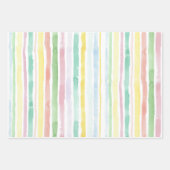 ラッピング紙フラットシートセット3、水色 ラッピングペーパーシート (正面3)