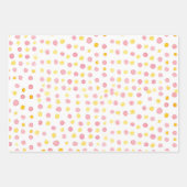 ラッピング紙フラットシートセット3、水色 ラッピングペーパーシート (正面)