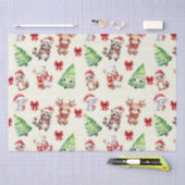 ラッピング紙フラットシートセット3 薄葉紙 (クラフト)