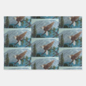 ラッピング紙フラットシートセット3/Bald Eagle Set ラッピングペーパーシート (正面3)