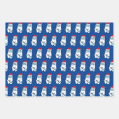 ラッピング紙フラットシート付き可愛いクマ ラッピングペーパーシート (正面2)