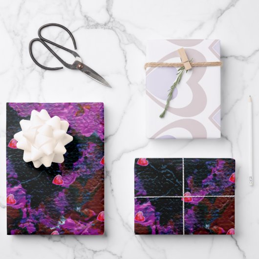 ラッピング紙フラットシート2+1デザイン ラッピングペーパーシート (正面)