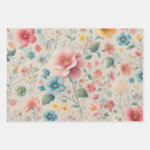 ラッピング紙フロレアル ラッピングペーパーシート (正面2)