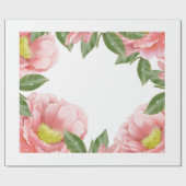 ラッピング紙フローラピンクパターン ラッピングペーパー (フラット)