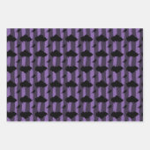 ラッピング紙ブラックパプルとオレンジセット3 ラッピングペーパーシート (正面)