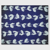 ラッピング紙ブルー日本の抽象デザイン ラッピングペーパー (フラット)