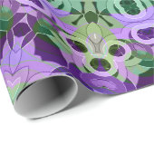 ラッピング紙マンダララウンドパターン万華鏡のように千変万化するパターン ラッピングペーパー (ロールコーナー)