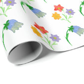 ラッピング紙モダン水彩ワイルドフラワー ラッピングペーパー (ロールコーナー)