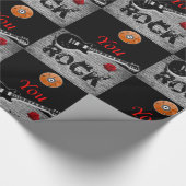 ラッピング紙ロック音楽 ラッピングペーパー (角)