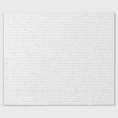 ラッピング紙ロマンチックヴィンテージフランスのスクリプト ラッピングペーパー (フラット)