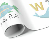 ラッピング紙付きアルファベット ラッピングペーパー (ロールコーナー)