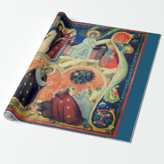 ラッピング紙伝統的出生シーン ラッピングペーパー