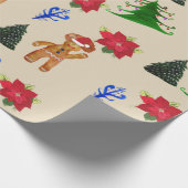 ラッピング紙冬休み ラッピングペーパー (角)