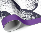 ラッピング紙日本の雲紫色のトリム ラッピングペーパー (ロールコーナー)