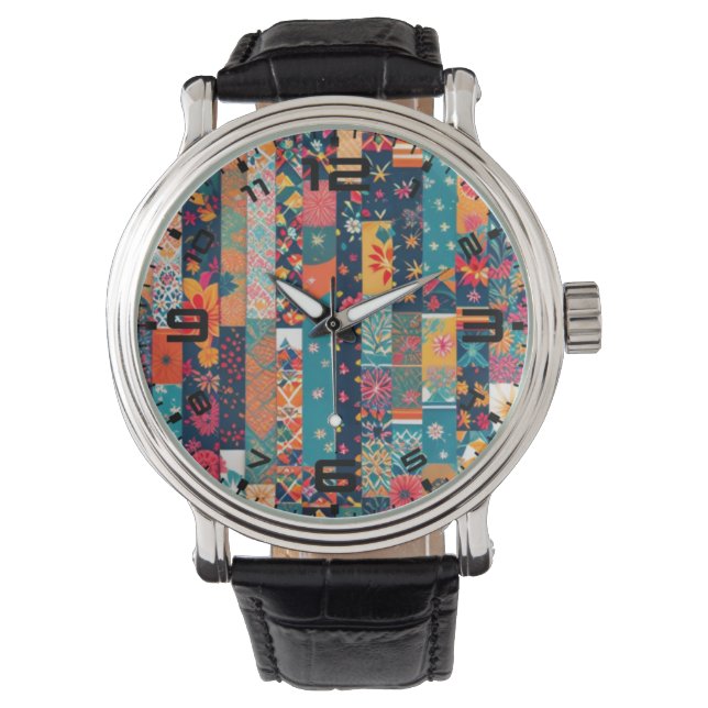 ラッピング紙時計 腕時計 (正面)