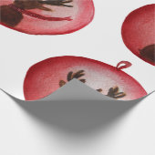 ラッピング紙水彩鹿，クリスマス ラッピングペーパー (角)