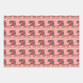 ラッピング紙男性用バレンタイン ラッピングペーパーシート (正面)