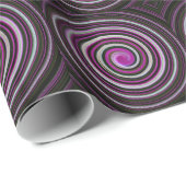ラッピング紙紫色のスパイラルパターン ラッピングペーパー (ロールコーナー)