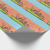 ラッピング紙航海の, ラッピングペーパー (角)