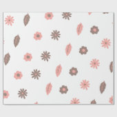 ラッピング紙花交番ピンク調 ラッピングペーパー (フラット)