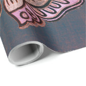 ラッピング紙蝶と青 ラッピングペーパー (ロールコーナー)