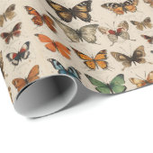 ラッピング紙蝶 ラッピングペーパー (ロールコーナー)