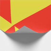 ラッピング紙赤と黄 ラッピングペーパー (角)