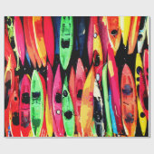 ラッピング紙転がカカラフルークスデザイン ラッピングペーパー (フラット)