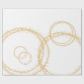 ラッピング紙金ゴールド | 豪華な結婚式 ラッピングペーパー (フラット)