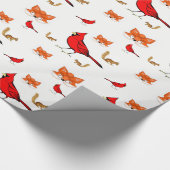 ラッピング紙鳥 ラッピングペーパー (角)