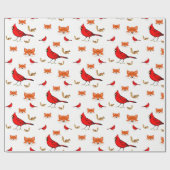 ラッピング紙鳥 ラッピングペーパー (フラット)